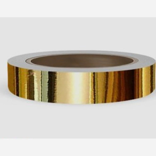 برچسب نواری طلایی براق 2 سانت